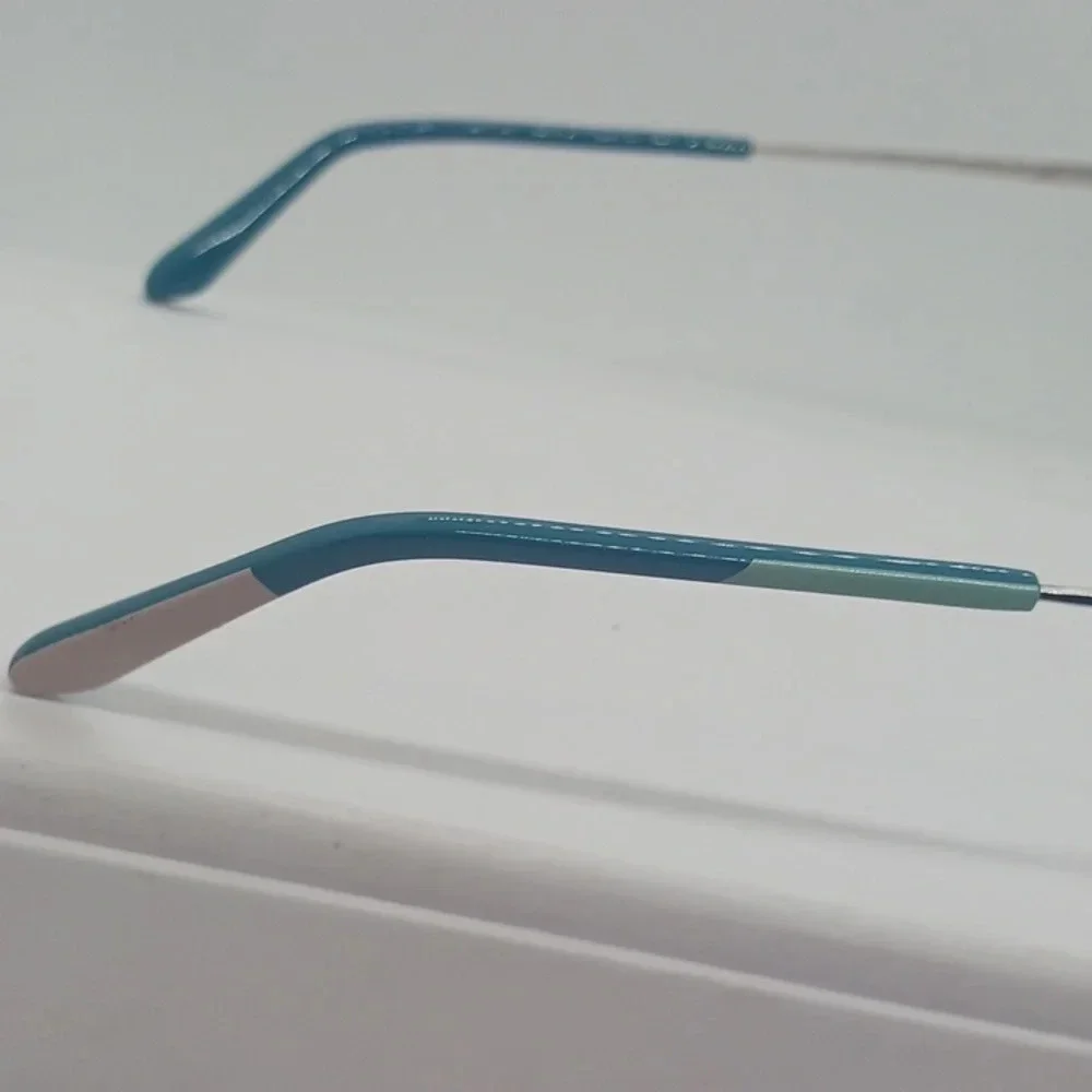 NWOT RX-ABLE WOMEN'S ARMANI EXCHANGE EYEGLASS FRAMES AX1058 SILVER/TEAL